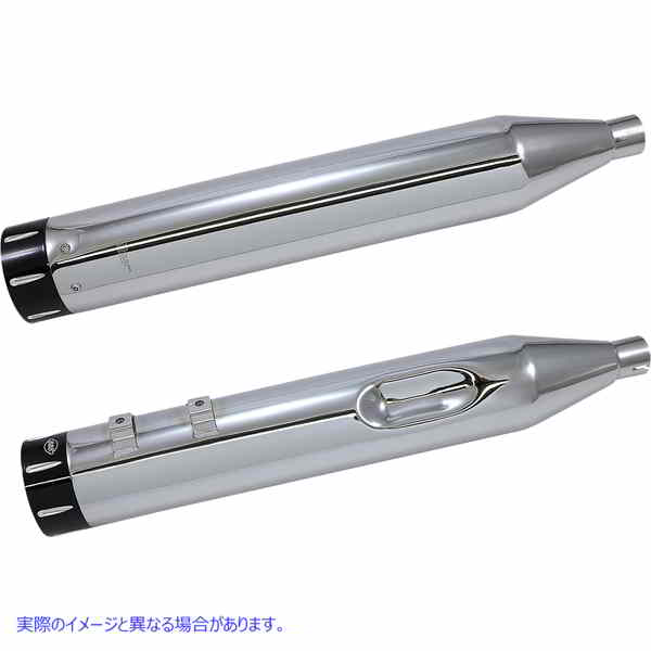 取寄せ エルドラドデュアルエキゾーストシステム エスアンドエス サイクル El Dorado Dual Exhaust System - Chrome - Black Tracer 550-0678B 18002524