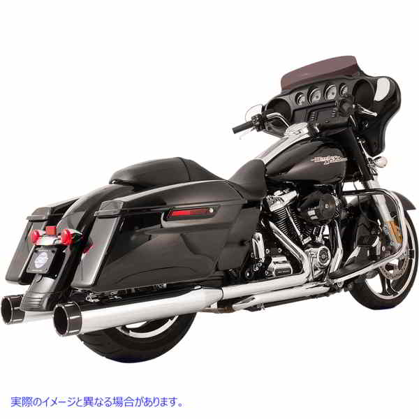 取寄せ エルドラドデュアルエキゾーストシステム エスアンドエス サイクル El Dorado Dual Exhaust System - Chrome - Black Tracer 550-0701C 18002529