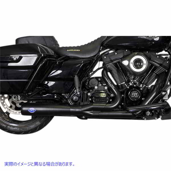 取寄せ Diamondback 2-into-1エキゾーストシステム エスアンドエス サイクル Diamondback 2-1 50 State Exhaust System - Guardian Black 550-1027A 18002544