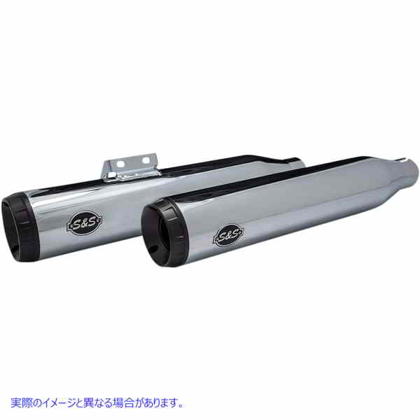 取寄せ グランドナショナルレーススリップオンマフラー エスアンドエス サイクル Grand National Race Mufflers for Softail - Chrome 550-0738 18011361