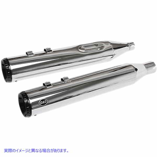 取寄せ GNXスリップオンマフラー エスアンドエス サイクル GNX Mufflers - 4.5 - Chrome 550-0991 18011461