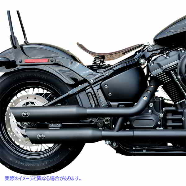 取寄せ スラッシュカットスリップオンマフラー エスアンドエス サイクル Slash Cut Mufflers - 50 State - Black 550-0752B 18011474