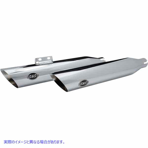 取寄せ スラッシュカットスリップオンマフラー エスアンドエス サイクル Slash Cut Mufflers - 50 State - Chrome 550-0753B 18011475