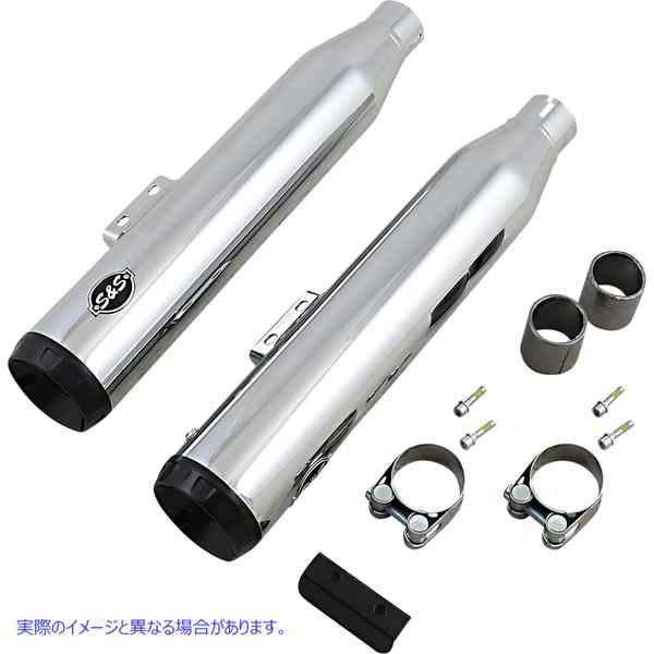 取寄せ グランドナショナル50州のスリップオンマフラー エスアンドエス サイクル Grand National Slip-On Mufflers - Chrome 550-0755B 18011477