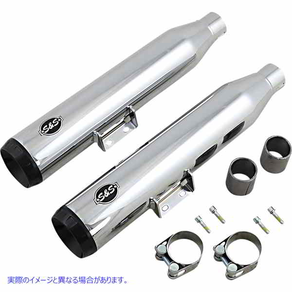 取寄せ グランドナショナル50州のスリップオンマフラー エスアンドエス サイクル Grand National Slip-On Mufflers - Chrome 550-0757B 18011479