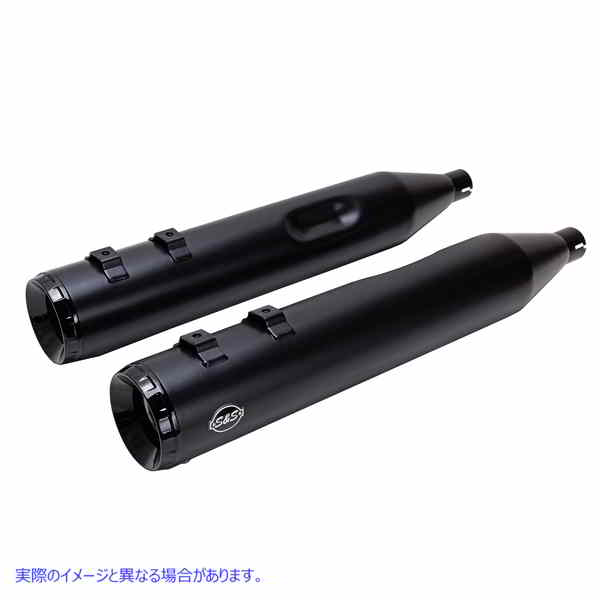 取寄せ GNXスリップオンマフラー エスアンドエス サイクル GNX Slip-On Mufflers - Guardian Black 550-1078 18011767