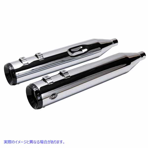 取寄せ GNXスリップオンマフラー エスアンドエス サイクル GNX Slip-On Mufflers - Chrome 550-1079 18011768