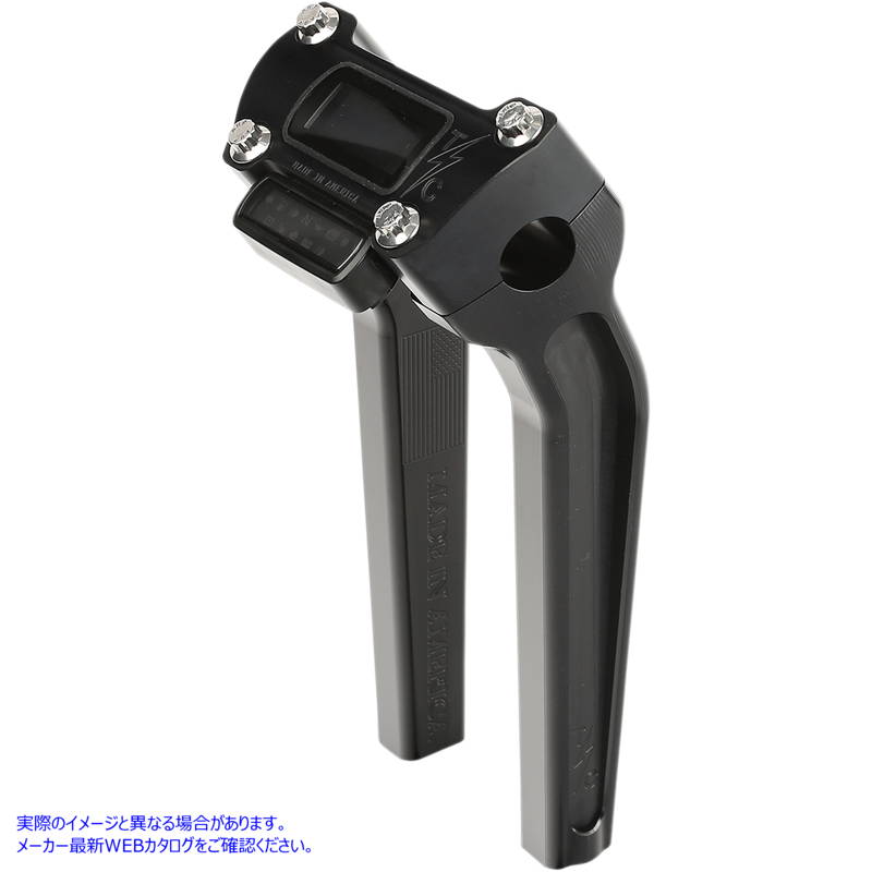 取寄せ ハンドルバーライザー スラッシン サプライ Risers - Pull Back - 9-1/2 - Gauge Cutout - Black TSC-9500-1 06021058