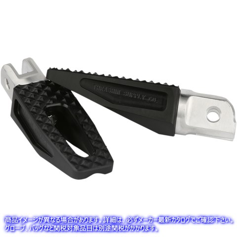 取寄せ フロント P-54 スリムフットペグ - ブラック スラッシン サプライ Front P-54 Slim Foot Pegs - Black TSC-2028-1 16201763