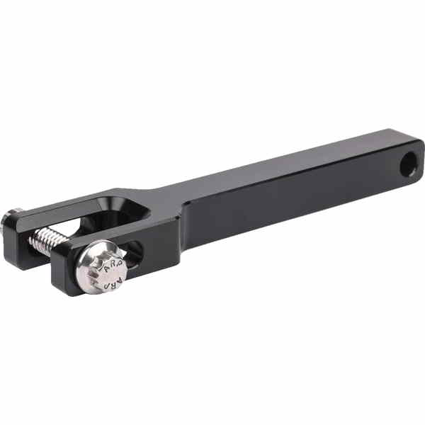 取寄せ フロントエクステンションゲージ再配置マウント - ブラック スラッシン サプライ Front extention gauge relocation mount - Black TSC-2709-1 22100635