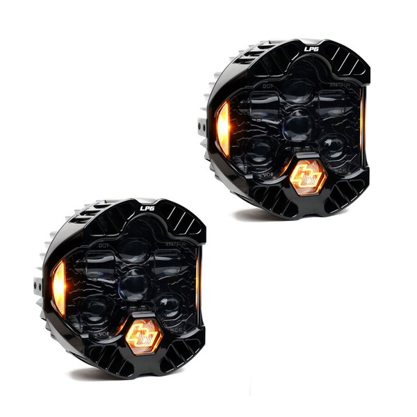 取寄せ 【並行輸入品】 バハデザイン DOT LP6 LED補助光ポッド（アンバーDRL） - ペア Baja Designs BAJ DOT LP6 187802