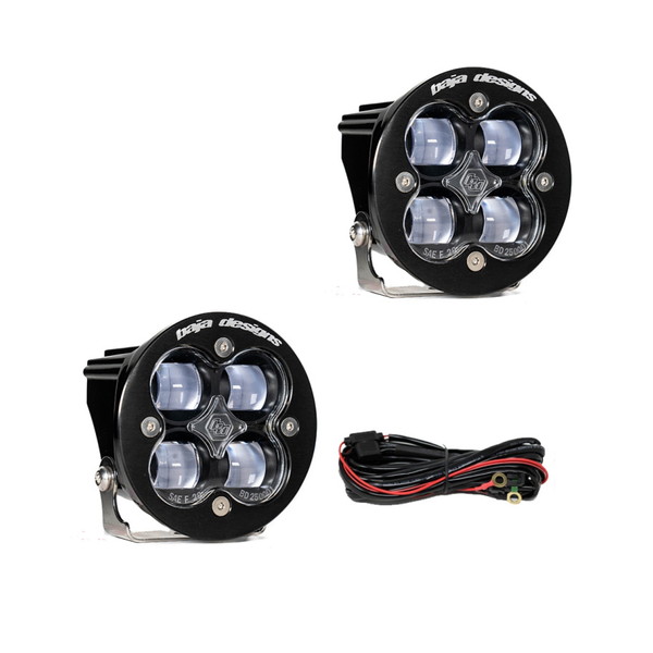 取寄せ 【並行輸入品】 バハデザイン Squadron R SAE LEDスポットライト - クリア - ペア Baja Designs BAJ Fog Light Pocket Ki