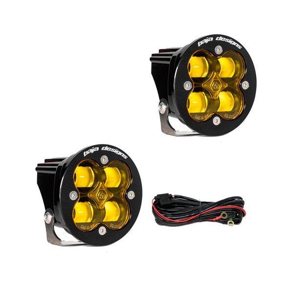 取寄せ 【並行輸入品】 バハデザイン スクアドロンR SAE LEDスポットライト アンバー ペア Baja Designs BAJ Fog Light Pocket K