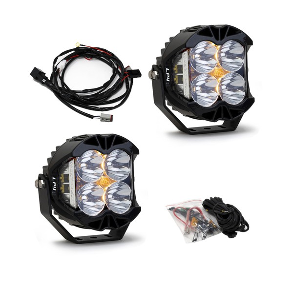 取寄せ 【並行輸入品】 バハデザインLP4プロスポットLEDクリア（ペア） Baja Designs BAJ LP4 Lights 297801