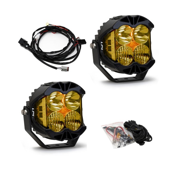 取寄せ 【並行輸入品】 バハデザイン LP4 Proドライビング/コンボLED -アンバー（ペア） Baja Designs BAJ LP4 Lights 297813
