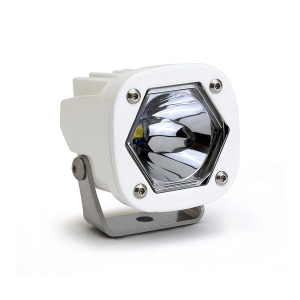 取寄せ 【並行輸入品】 バハデザイン S1 取付ブラケット付きスポットLEDライト シングル - ホワイト Baja Designs BAJ S1 Lights