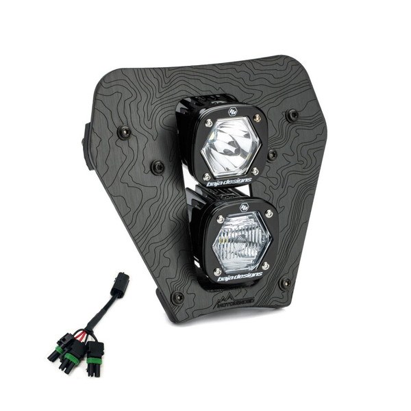 取寄せ 【並行輸入品】 バハデザイン 24-25 KTM EXC-F デュアル S1 ジェミニ (D/C) LED ヘッドライトキット ハイローハーネス付