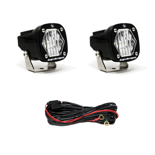 取寄せ 【並行輸入品】 バハデザイン S1 ワイド コーナーリングLEDライト 取付ブラケット付 ペア Baja Designs BAJ S1 Lights 38