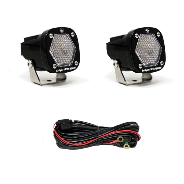 取寄せ 【並行輸入品】 バハデザイン S1 ワーク/シーンLEDライト 取付ブラケット付 ペア Baja Designs BAJ S1 Lights 387806