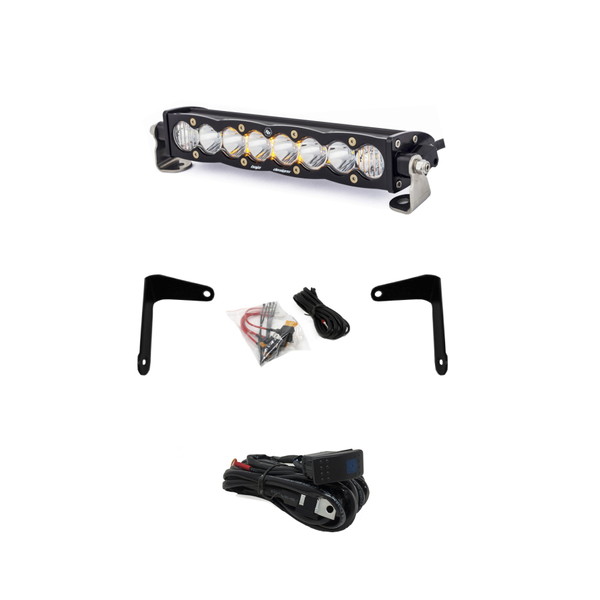取寄せ 【並行輸入品】 バハデザイン Can-Am X3 ショックマウントキット（10インチS8ライトバー・クリアー付き Baja Designs BAJ