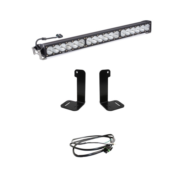 取寄せ 【並行輸入品】 バハデザイン 2018+ ジープ・ラングラーJL/JT OnX6+ 30インチバンパーLEDライトバーキット アップフィッ