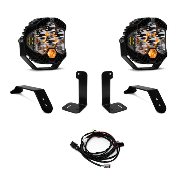 取寄せ 【並行輸入品】 バハデザイン 2018+ Jeep JL/JT デュアルLP6補助ライトキット Baja Designs BAJ LP6 Lights 447659