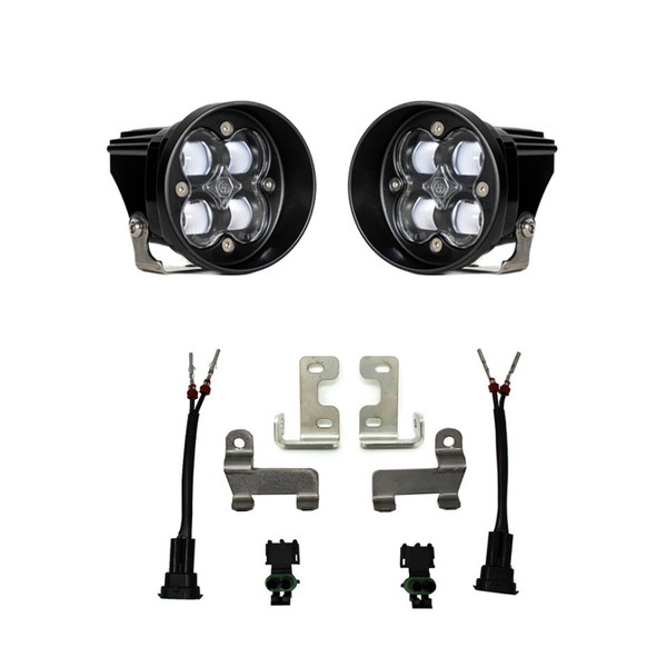 取寄せ 【並行輸入品】 バハデザイン 2016+ トヨタ RAV4 スクアドロン フォグライトポケットキット - クリア Baja Designs BAJ F