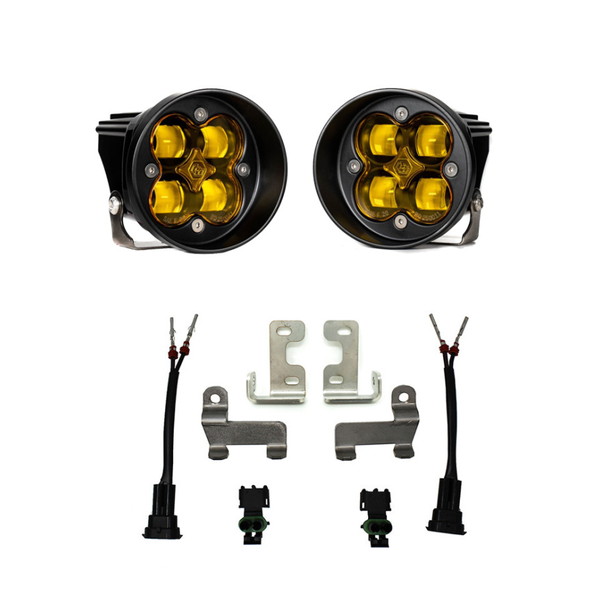 取寄せ 【並行輸入品】 バハデザイン 2016+ トヨタ RAV4 スクアドロン フォグライトポケットキット -アンバー Baja Designs BAJ