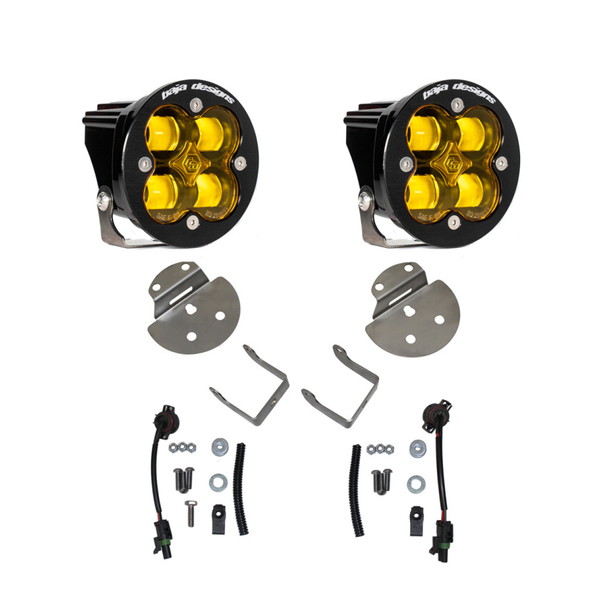取寄せ 【並行輸入品】 バハデザイン 15-19 キャニオン/カラード フォグライト&フォグポケットキット -アンバー Baja Designs BA