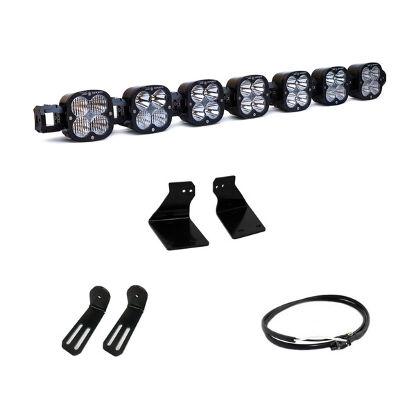 取寄せ 【並行輸入品】 バハデザイン 2020+ Ford Super Duty 7 XL アップフィッター付きリンケーブルライトキット Baja Designs
