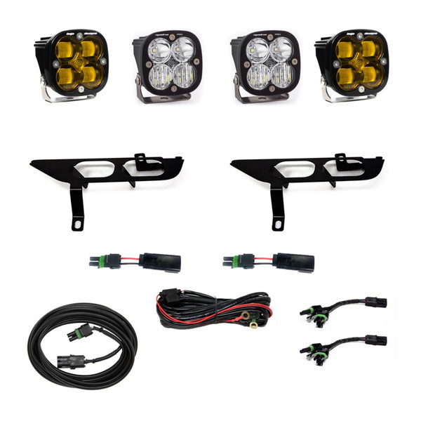 取寄せ 【並行輸入品】 バハデザイン 2021+ フォード F-150 プロシリーズ フォグポケットキット アンバー Baja Designs BAJ Fog