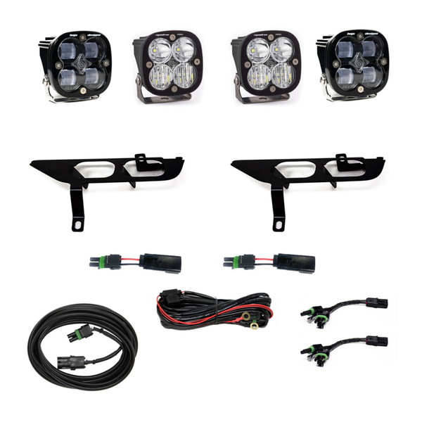 取寄せ 【並行輸入品】 バハデザイン 2021+ フォード F150 FPK SAE クリア/プロ DC DRL付 Baja Designs BAJ Fog Light Pocket Ki
