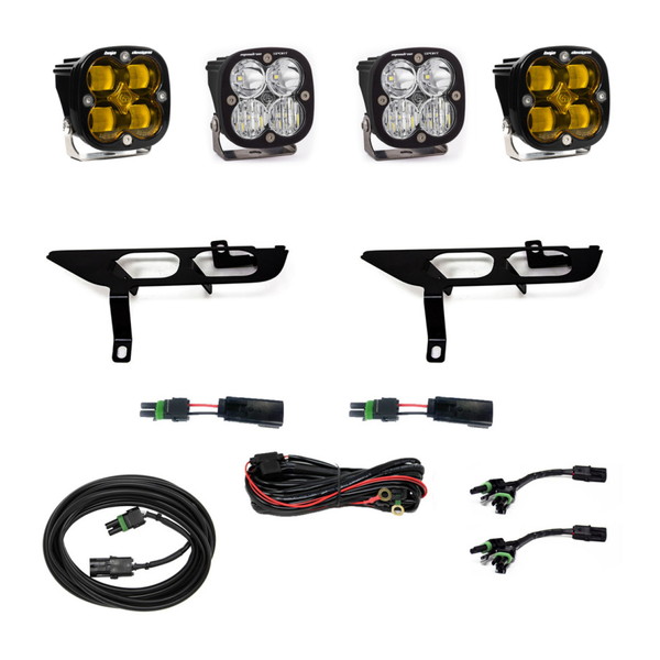 取寄せ 【並行輸入品】 バハデザイン 2021+ フォード 150 FPK SAE クリア/スポーツ DC DRL付 Baja Designs BAJ Fog Light Pocket
