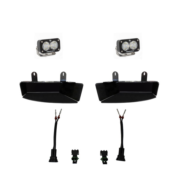 取寄せ 【並行輸入品】 バハデザイン 2019+ ラム2500/3500 S2 スポーツフォグポケットキット ホワイト Baja Designs BAJ S2 Spor