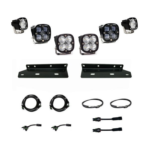 取寄せ 【並行輸入品】 バハデザイン 2021+ フォード・ラプター用アフターマーケットプロフォグポケットSAEキット Baja Designs
