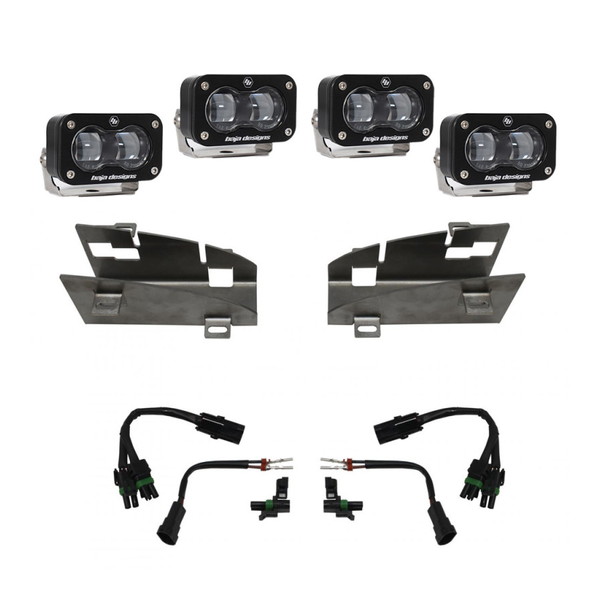 取寄せ 【並行輸入品】 バハデザイン 19-22 ダッジ RAM 1500 レベル / 21-22 1500 TRX S2 SAE デュアルフォグポケットライトキッ