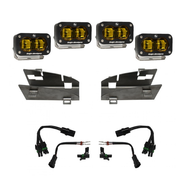 取寄せ 【並行輸入品】 バハデザイン 19-22 ダッジ RAM 1500 レベル / 21-22 1500 TRX S2 SAE デュアルフォグポケットライトキッ