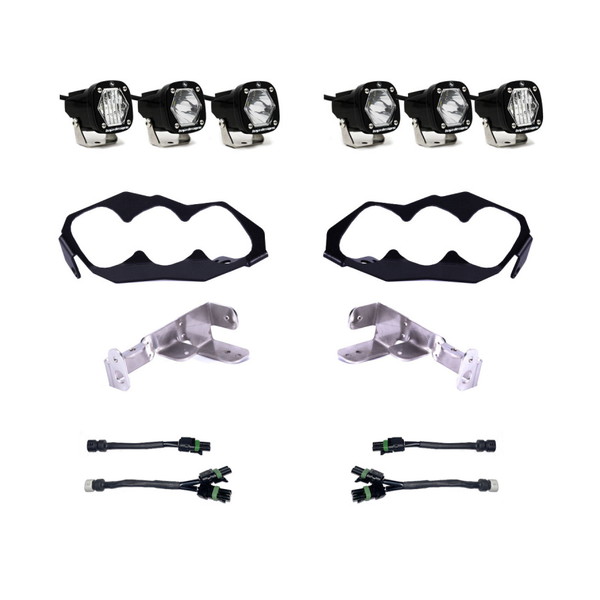 取寄せ 【並行輸入品】 バハデザイン 2024+ カンナムマーベリックR S1ヘッドライトキット Baja Designs BAJ Powersports S1 Ligh