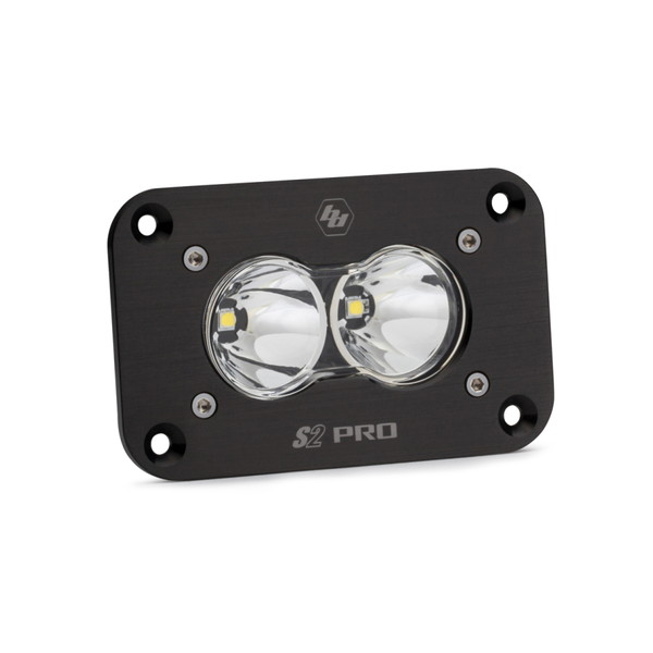 取寄せ 【並行輸入品】 バハデザインS2プロLEDスポットブラックフラッシュマウント - クリア Baja Designs BAJ S2 Pro Lights 48