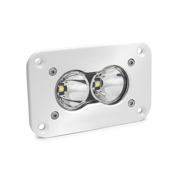 取寄せ 【並行輸入品】 バハデザイン S2 プロ ワーク/シーン パターン ホワイト フラッシュマウント LED ワークライト - クリア