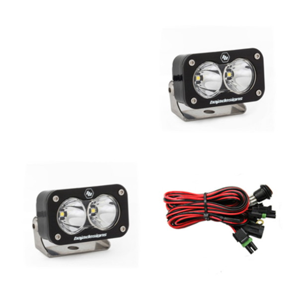 取寄せ 【並行輸入品】 バハデザイン S2 プロシリーズ LEDライトポッド スポットパターン ペア Baja Designs BAJ S2 Pro Lights