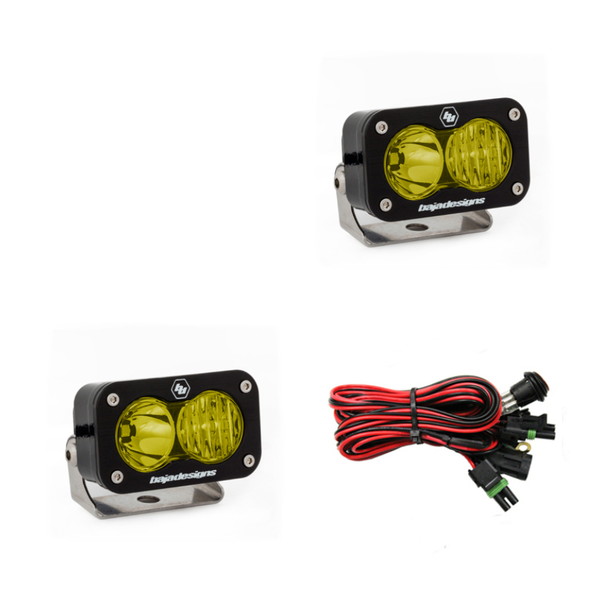 取寄せ 【並行輸入品】 バハデザイン S2 プロドライビング/コンボペアLED -アンバー Baja Designs BAJ S2 Pro Lights 487813