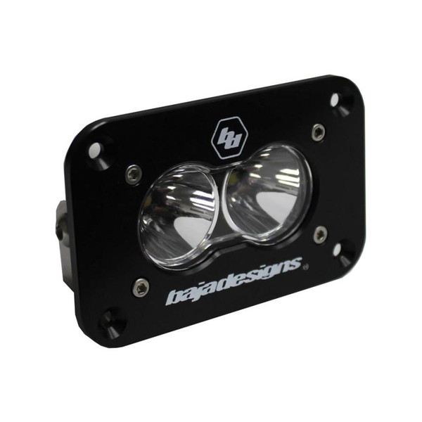 取寄せ 【並行輸入品】 バハデザイン S2 Sport Flush Mount Spot Pattern LED Work Light - Clear Baja Designs BAJ S2 Sport Li