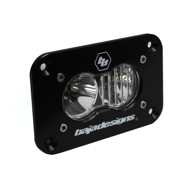 取寄せ 【並行輸入品】 バハデザイン S2 Sport Flush Mount Driving Combo Pattern LED Work Light - Clear Baja Designs BAJ S2