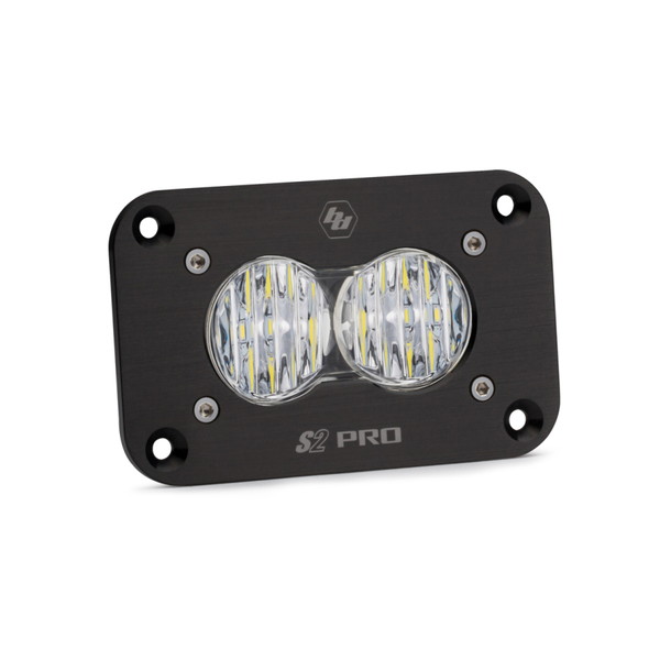 取寄せ 【並行輸入品】 バハデザイン S2 Sport Flush Mount Wide Cornering Pattern LED Work Light - Clear Lens Baja Designs