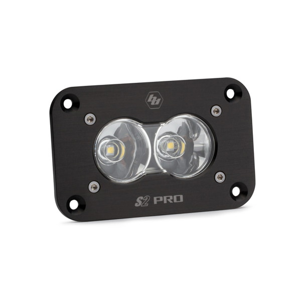 取寄せ 【並行輸入品】 バハデザイン S2 Sport Flush Mount Work/Scene Pattern LED Work Light - Clear Baja Designs BAJ S2 Sp