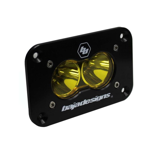 取寄せ 【並行輸入品】 バハデザイン S2 Sport Flush Mount Spot Pattern LED Work Light - Amber Baja Designs BAJ S2 Sport Li