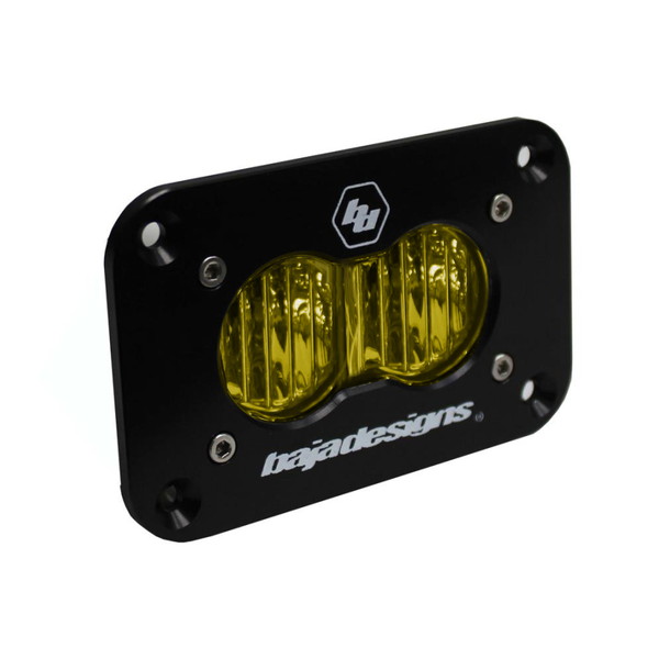 取寄せ 【並行輸入品】 バハデザイン S2ワイドコーナリングスポーツフラッシュマウントLED -アンバー Baja Designs BAJ S2 Sport