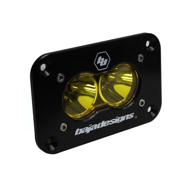 取寄せ 【並行輸入品】 バハデザイン S2 Sport Flush Mount Work/Scene Pattern LED Work Light - Amber Baja Designs BAJ S2 Sp
