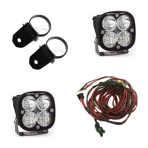 取寄せ 【並行輸入品】 バハデザイン Squadron Sport Polaris AピラーLEDライトポッド/2.0インチハーネス/マウントキット Baja D